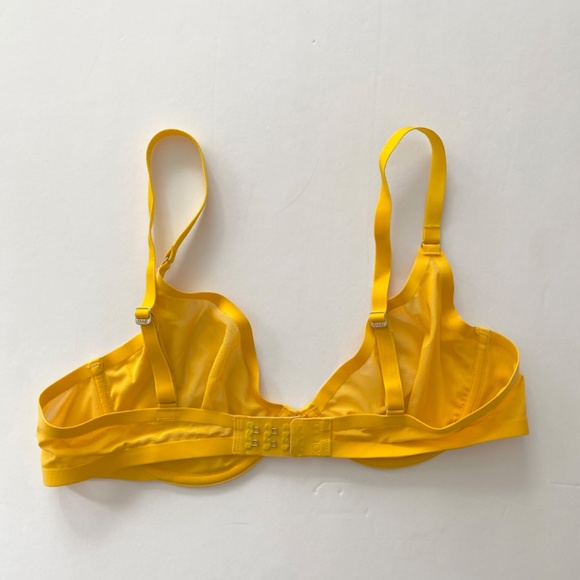 CUUP plunge mesh bra in marigold - Picture 8 of 8